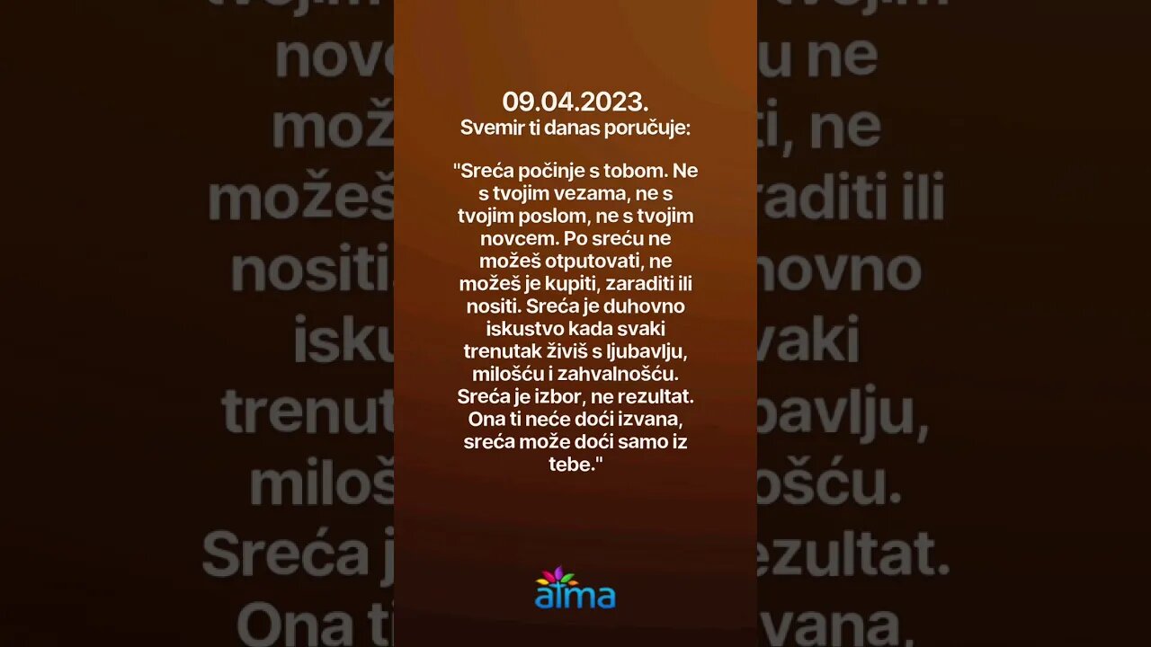 Poruka Svemira 09.04.2023. 💙