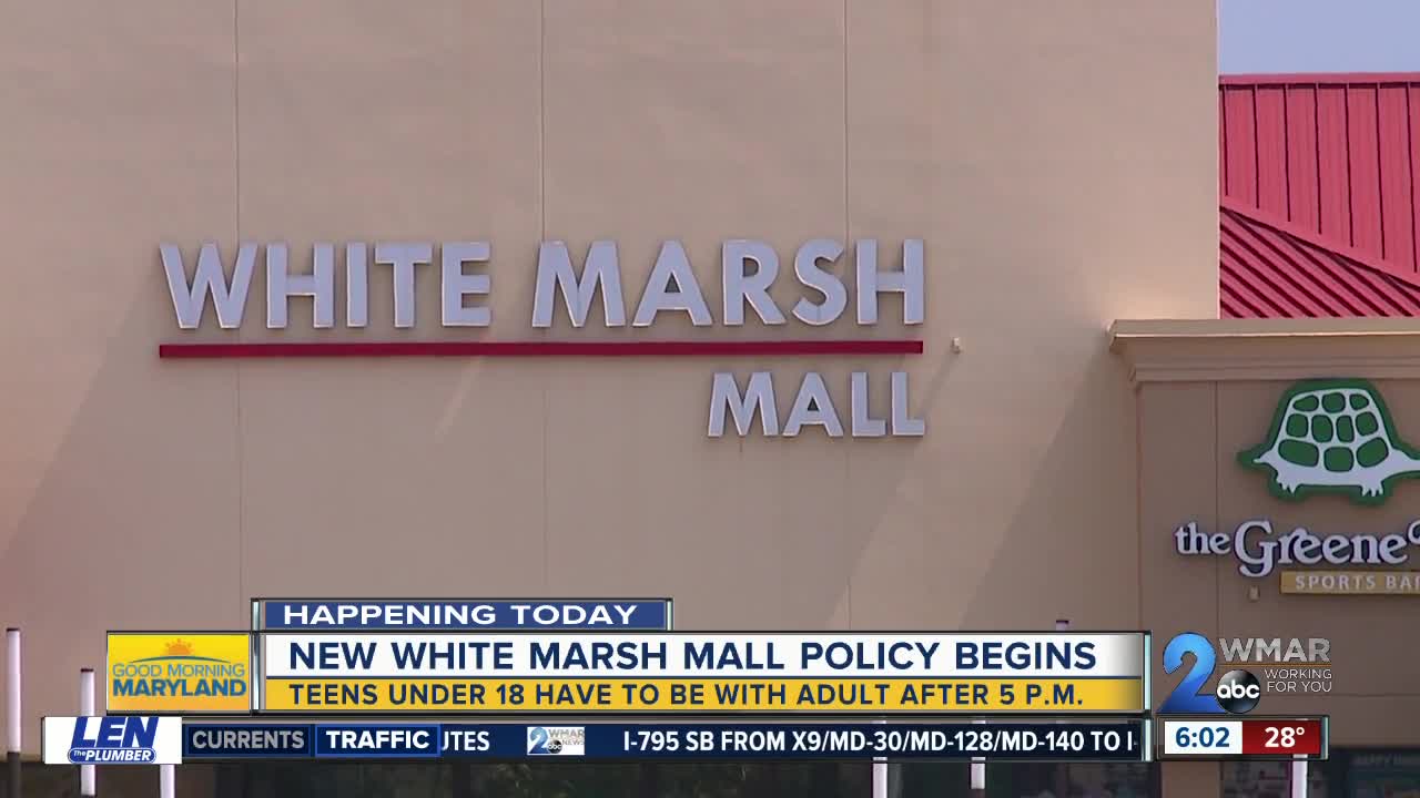 White Marsh Mall, The Avenue set new curfew for teens on Fridays, Saturdays