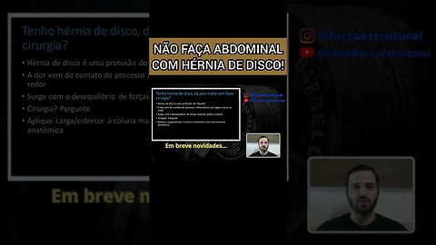 NÃO FAÇA EXERCÍCIOS ABDOMINAIS NESSA SITUAÇÃO. #Shorts