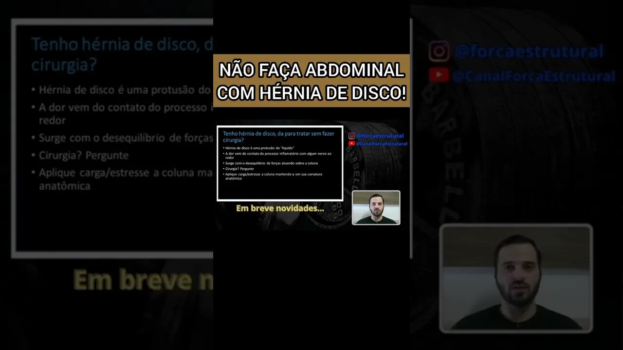 NÃO FAÇA EXERCÍCIOS ABDOMINAIS NESSA SITUAÇÃO. #Shorts