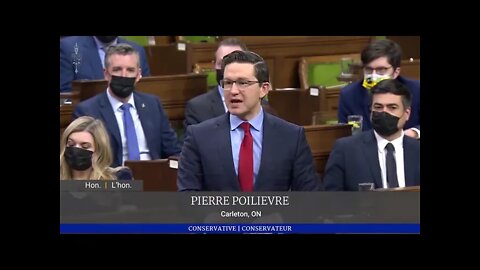 Pierre Poilievre on offense. “Trudeau could end this and the truckers could get back to work.”