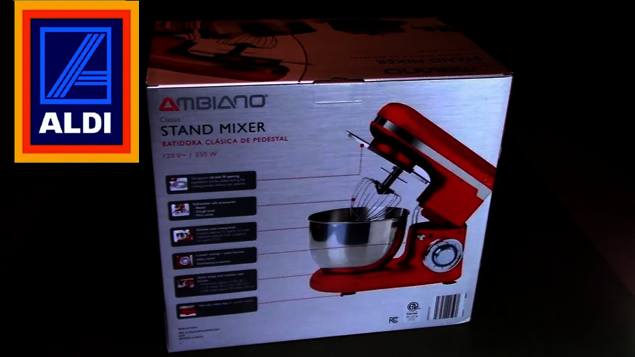 Ambiano Aldi Stand mixer unboxing and review