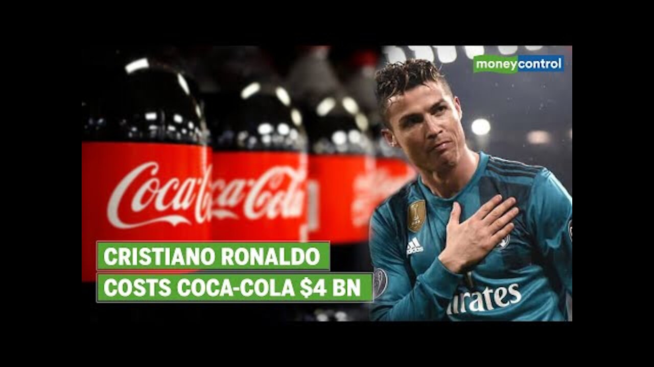 Ronaldo Moves Coke Bottles & Endorses Water; Coca Cola Loses $4 Bn