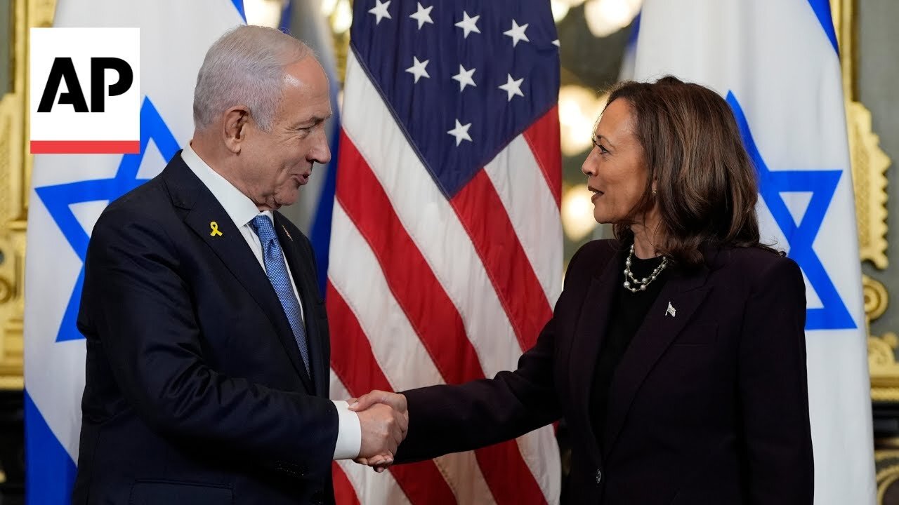 Kamala Harris and Netanyahu meet in VP ceremonial office|News Empire ✅