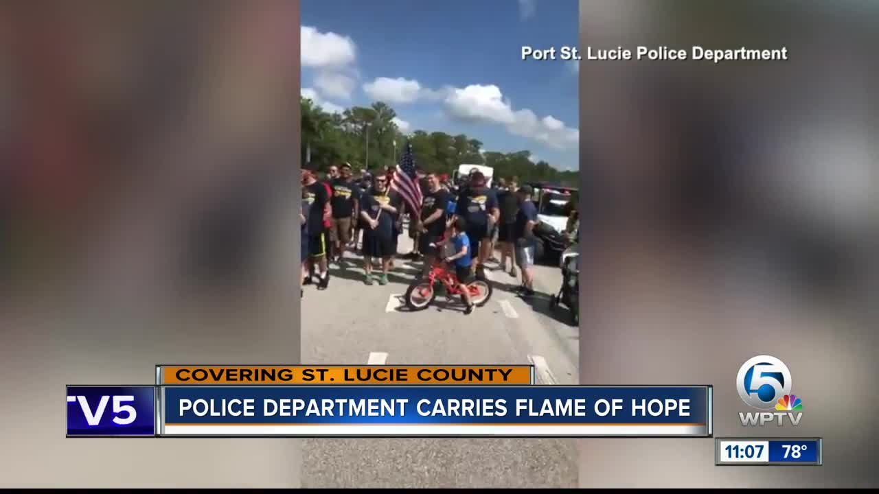 Port St. Lucie Police Department carries flame of hope