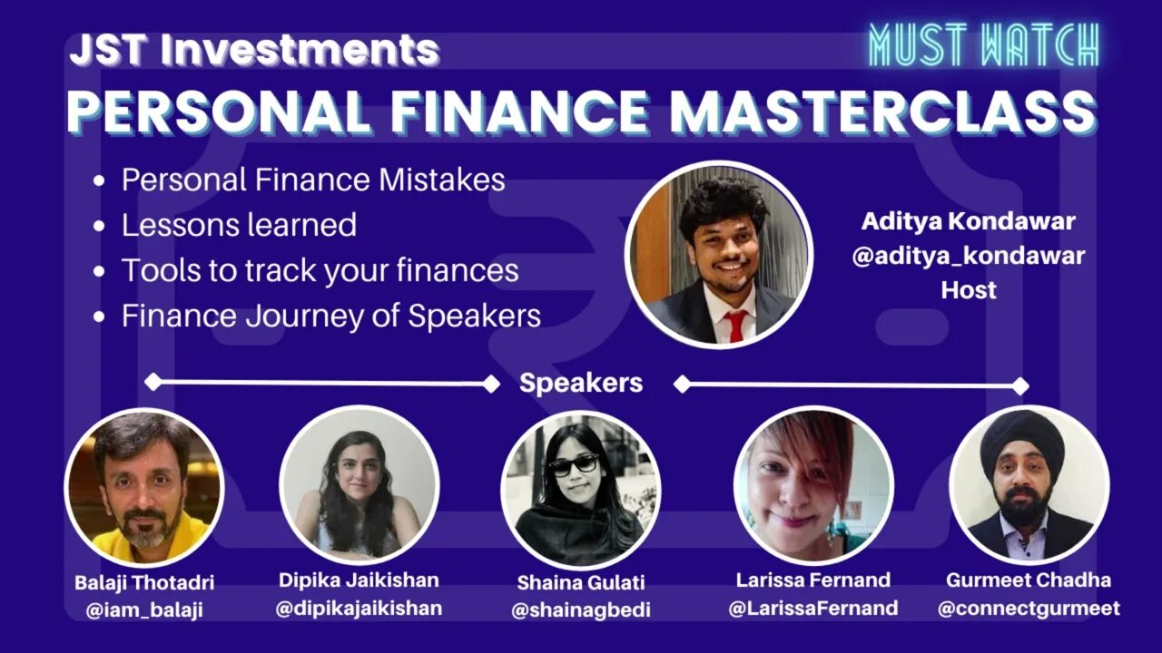 Personal Finance Masterclass | JST Investments | Wealth Podcasts