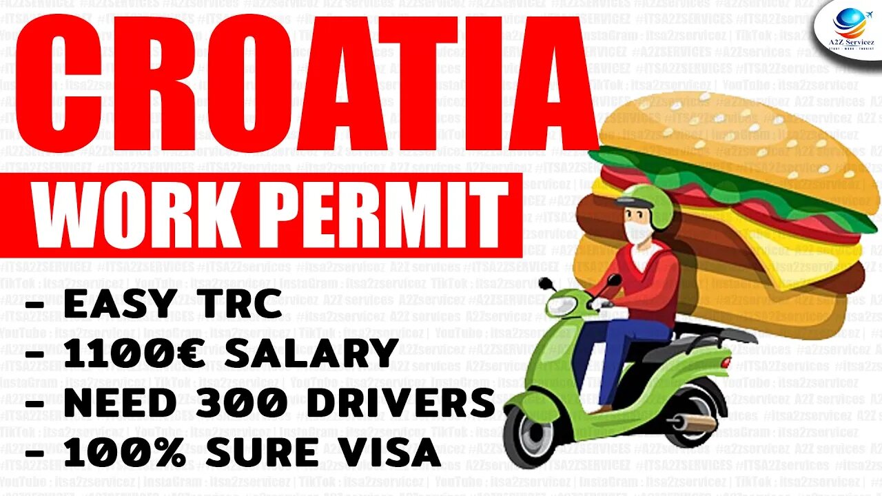 CROATIA WORK PERMIT VISA 2023 CROATIA WORK VISA FOR INDIANS IN CROATIA VISA | A2Z SERVICEZ