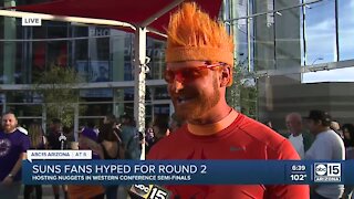 Suns fans hyped up for Round 2 against Nuggets