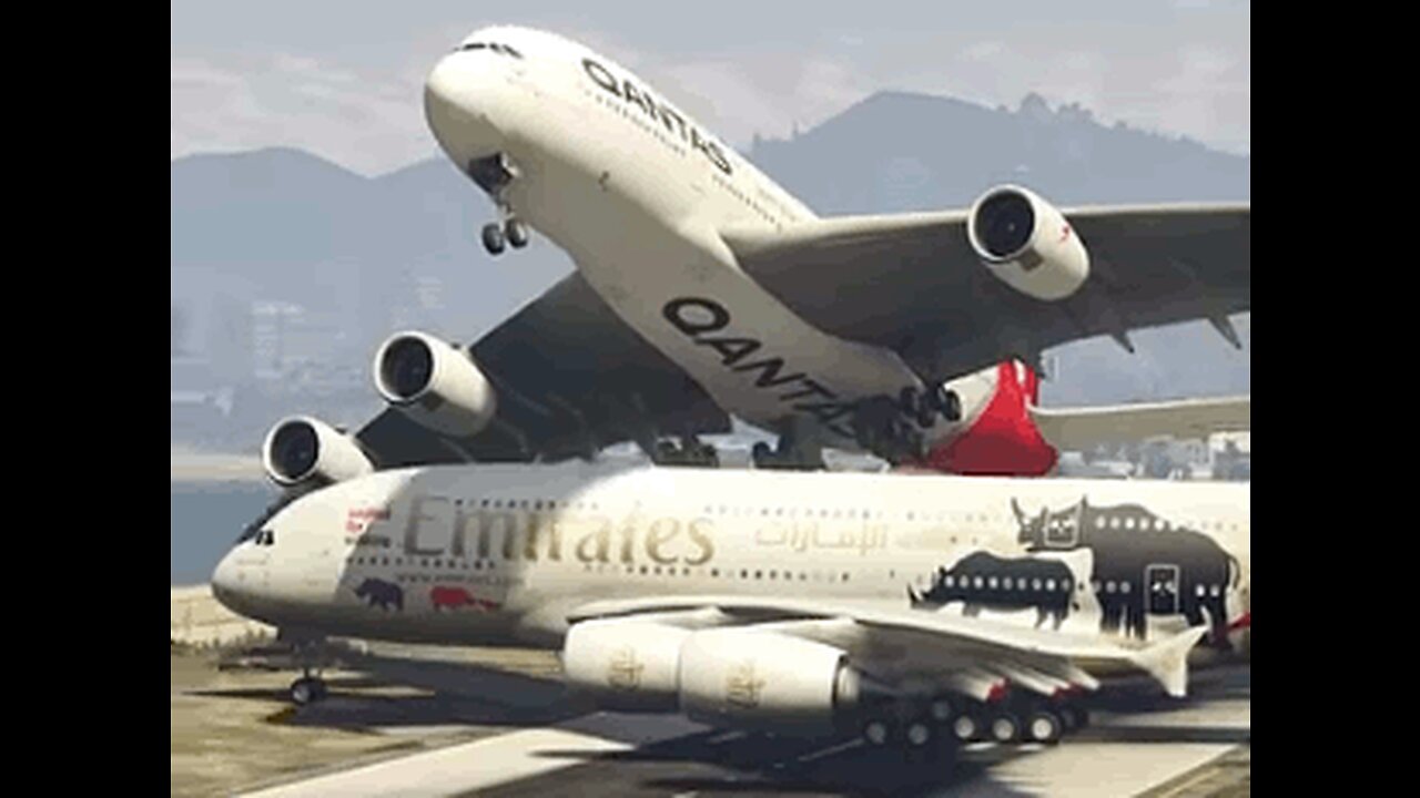 Airplane Accidently Came in the Runway During Landing Of A380...