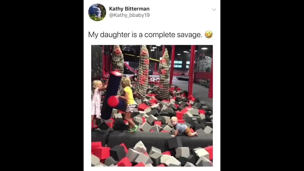 The daughter is a savage.
