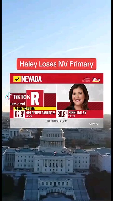 Haley loses Navada Primary to " none of the above"!