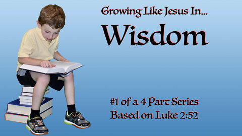 Growing Like Jesus… In Wisdom: Message 1 in a series based on Luke 2:52