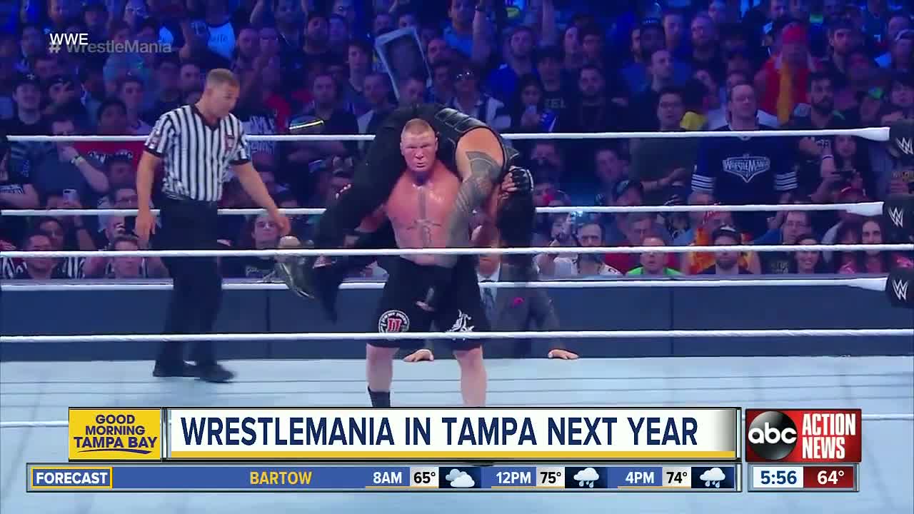 WrestleMania in Tampa next year