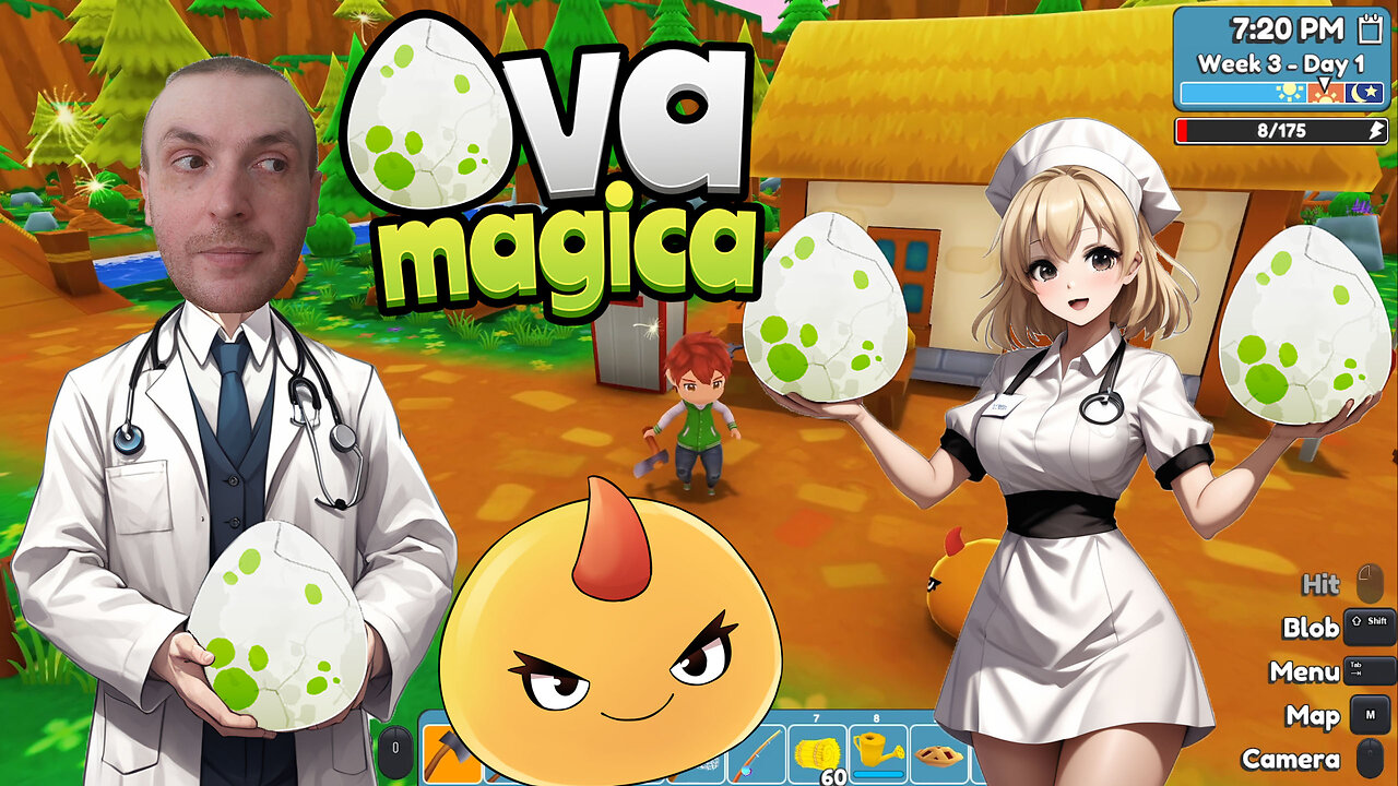 Opening Blob Eggs And Becoming Clover Town Famous. Let's Play Cute Life Sim Ova Magica