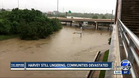 Communities in Texas devastated by lingering Harvey