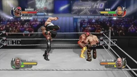 WWE All Stars - Edge vs Big Show vs Macho Man vs Shawn Michaels