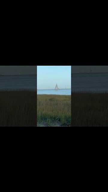 Sailboat in Charleston Harbor, SC