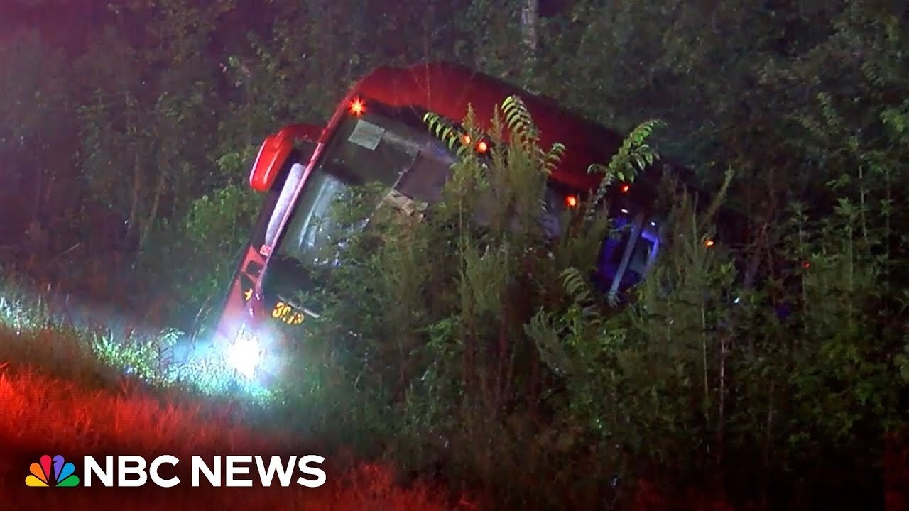 Seven are dead and 36 injured after a bus crash in Mississippi