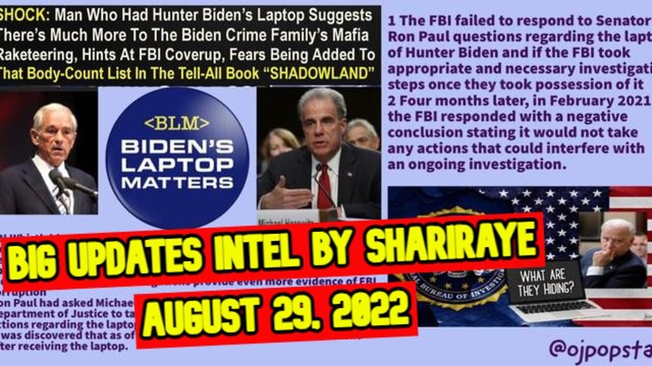 BIG UPDATES INTEL BY SHARIRAYE AUGUST 29, 2022