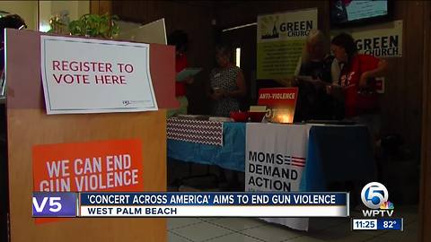 'Concert Across America' held in West Palm Beach, works to stop gun violence