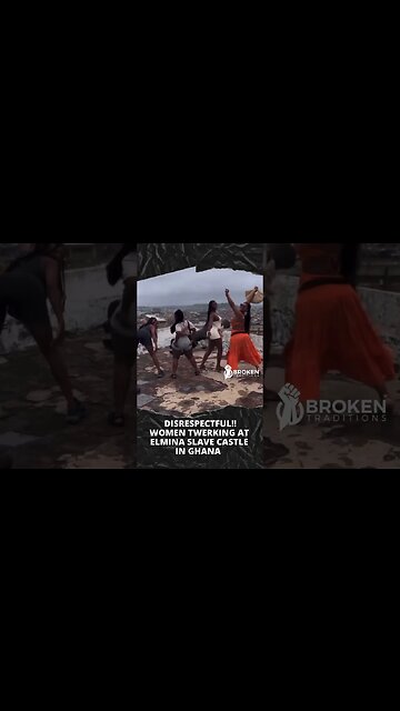 DISRESPECTFUL!! Black Women TWERKING at ELMINA Slave Castle in Ghana #shrots