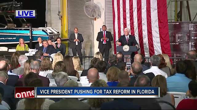 Vice President pushing for tax reform in Florida