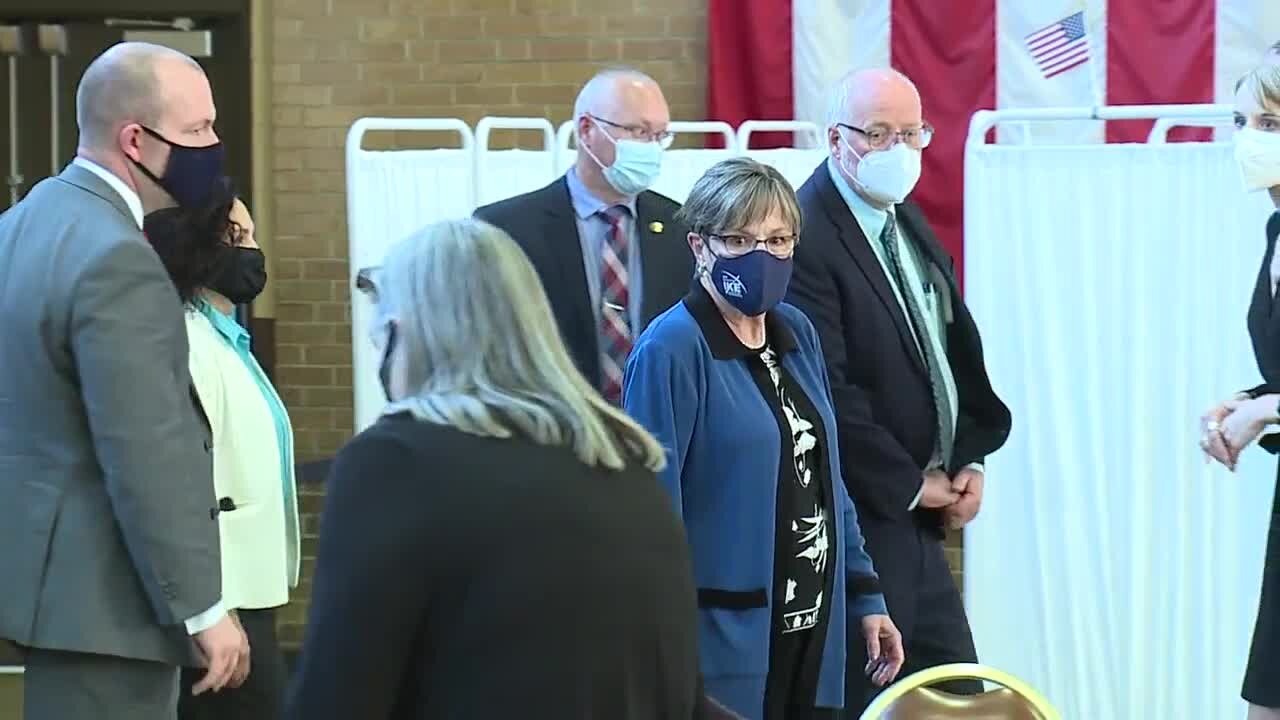 Gov. Laura Kelly tours Kansas City, Kansas, vaccine facility, discusses moving to Phase 3