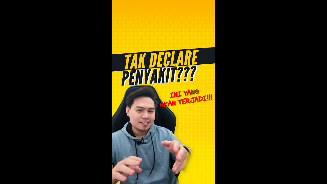 Kesan tidak declare penyakit masa apply takaful