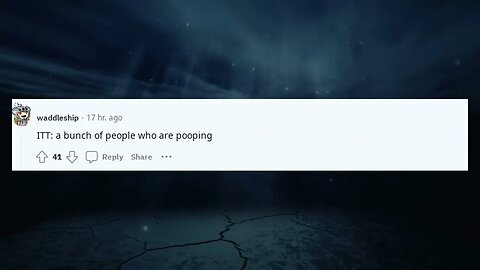 Why do males take so long to poo?