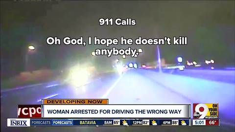 Woman accused of driving the wrong way on I-71