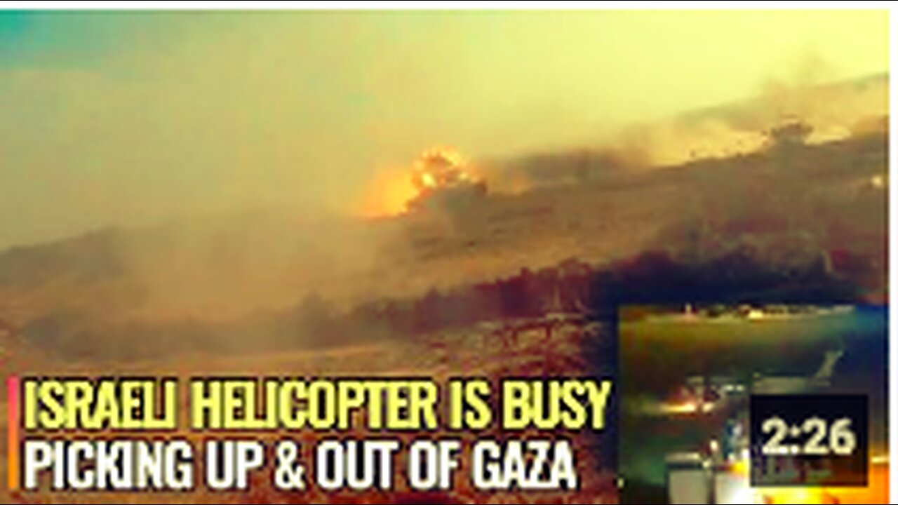 Dead Israeli soldiers and US Marines transported by helicopter out of Gaza