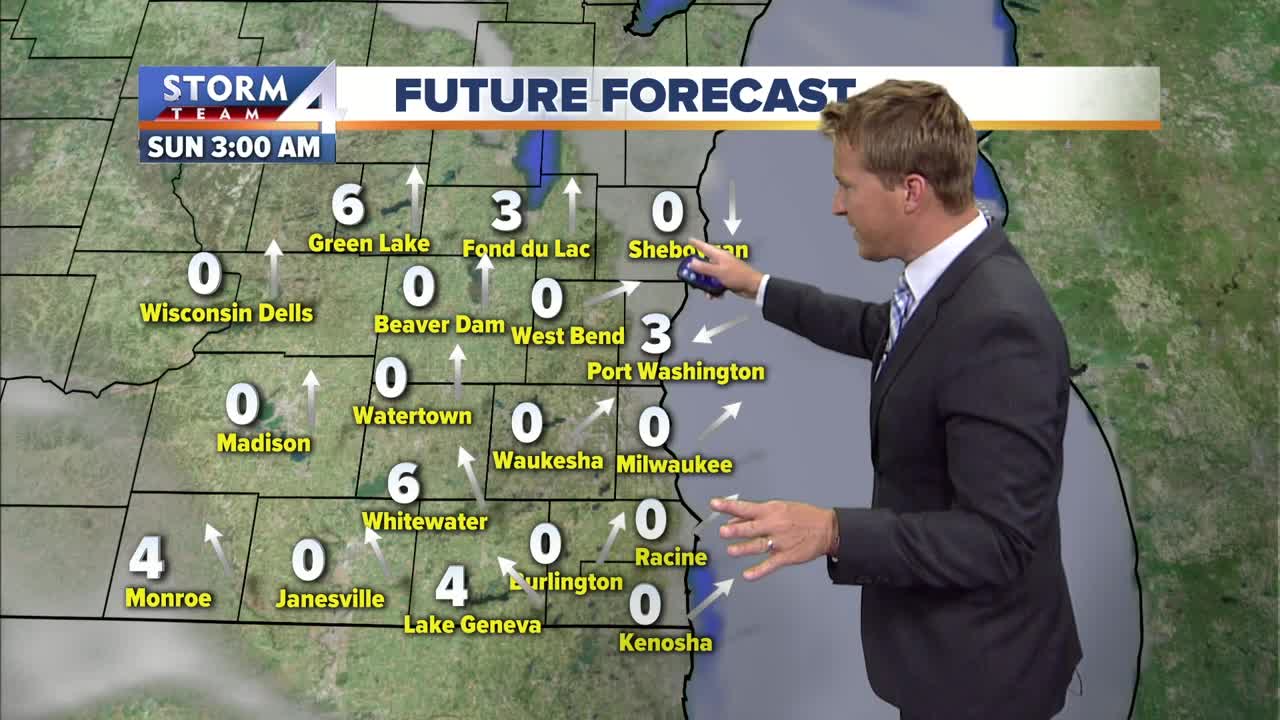 Chance of thunderstorms returns Sunday