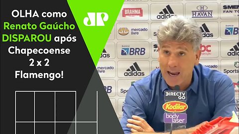 "É INACREDITÁVEL! Até uma CRIANÇA sabe que..." Renato Gaúcho DISPARA após Chapecoense 2 x 2 Flamengo