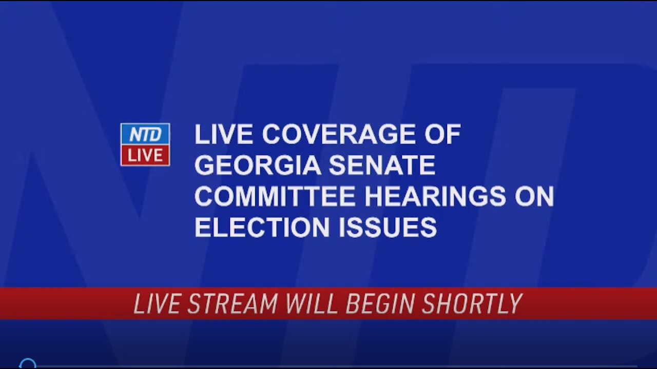 LIVE_ Georgia Senate Committees Hold Hearings on Elections Processes (Dec. 3)