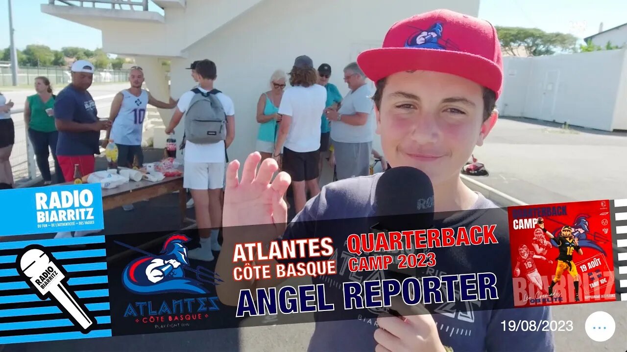 Les Atlantes Biarritz Angel reporter Camp Quarterback (QB) 2023