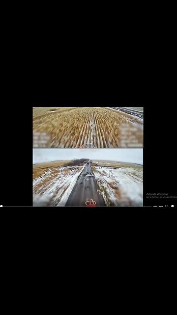 Russian drone crew is operating two fiber-optic FPV drones at the same time to hit an M1 Abrams