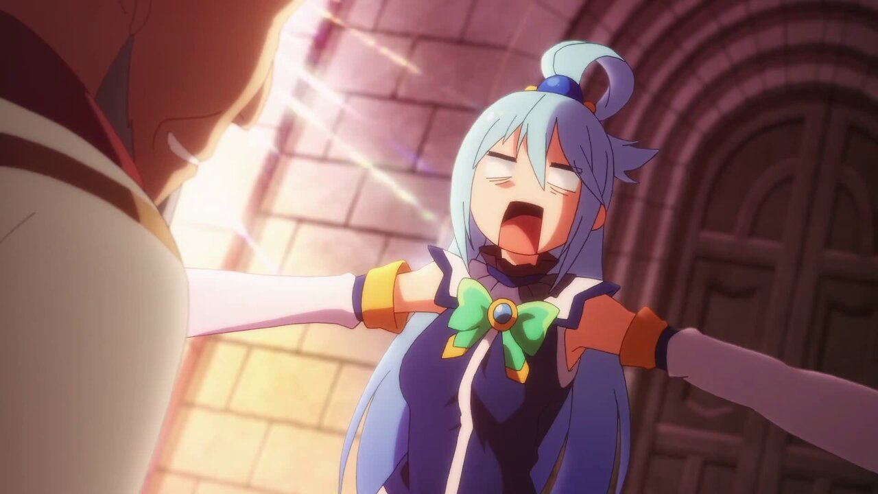 Konosuba 2 - snorting