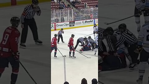 Hockey Brawl SC Stingrays Vs. ATL Gladiators