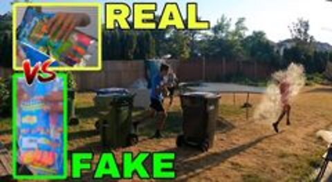 Fake VS Real Bunch O Balloons Battle **2V1**