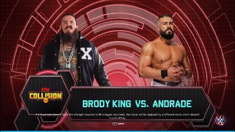 AEW Collision Brody King vs Andrade