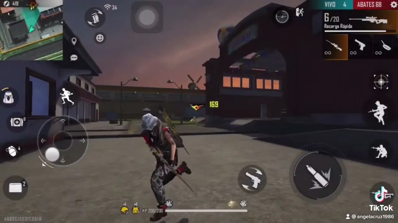 Free Fire . # 1. Menina treinando muito ufaaaa….😲