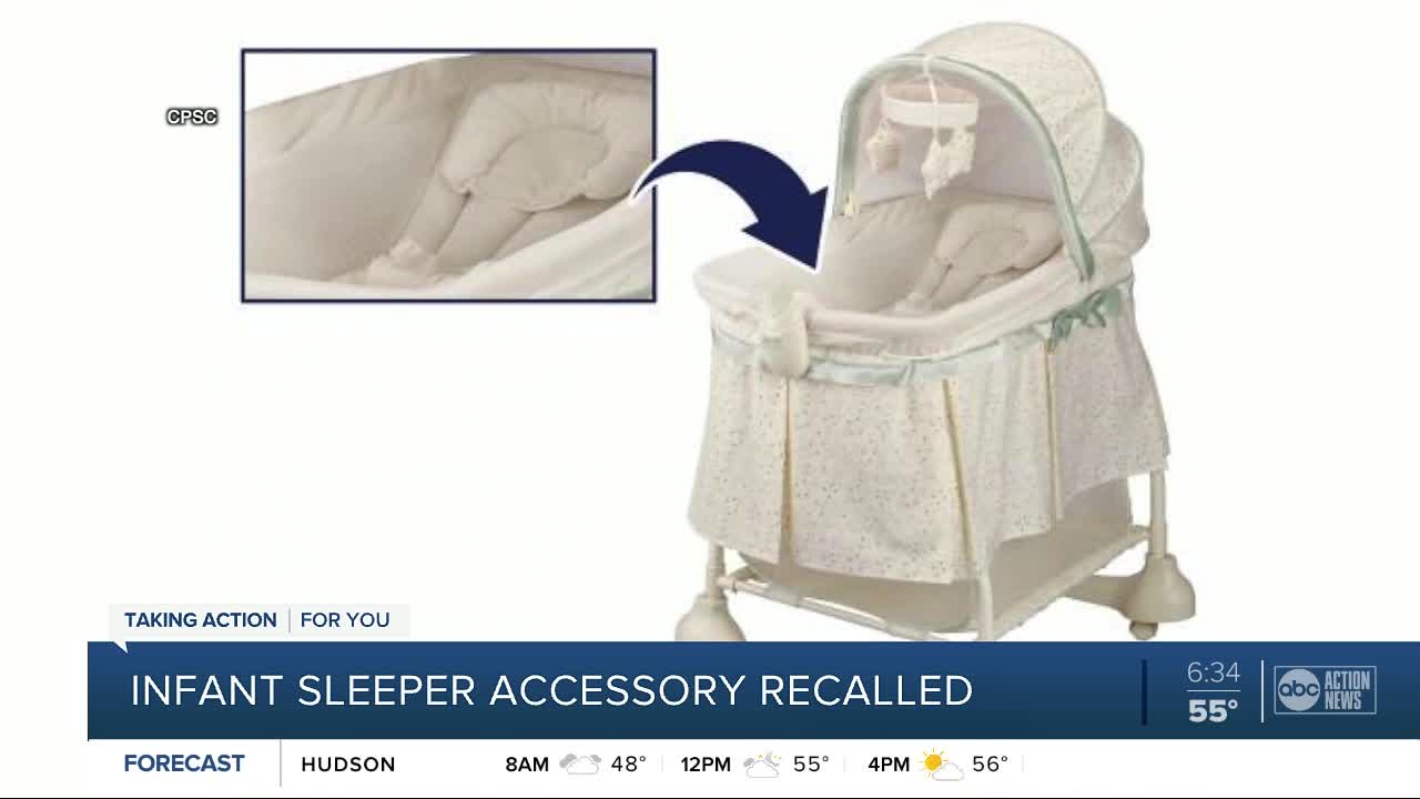 Inclined infant sleeper accessory recalled to prevent suffocation risk