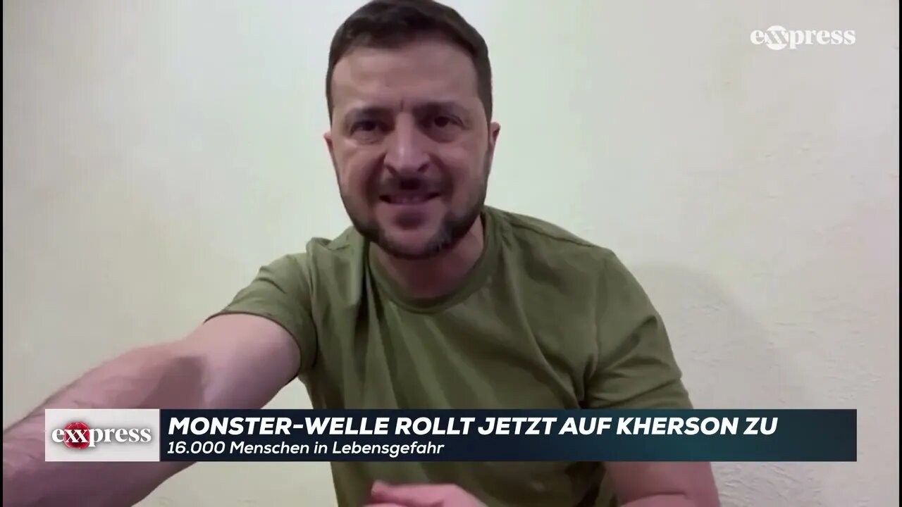 Monster-Welle rollt jetzt auf Kherson zu: 16.000 Menschen in Lebensgefahr