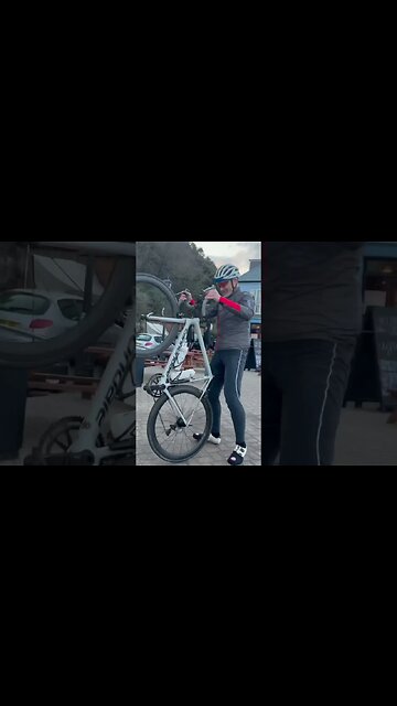 How to get on a Cannondale Road Bike #komstep #roadbike #cyclingtips