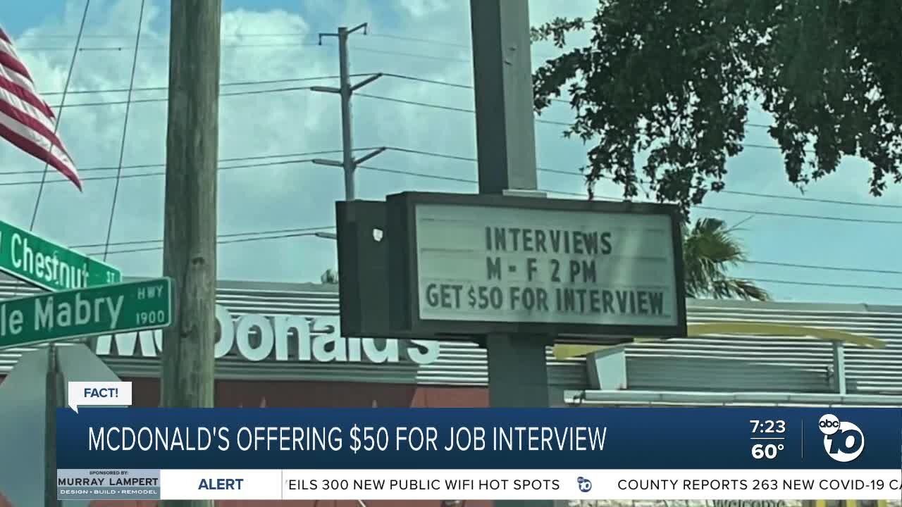 Fact or Fiction: Mcdonalds job interview