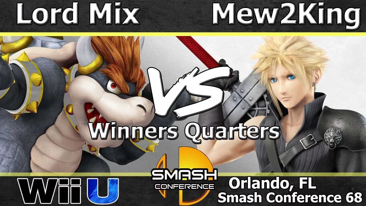 DMG Lord Mix (Bowser) vs. FOX MVG|Mew2King (Cloud) - Wii U Winner's Quarters - SC:68