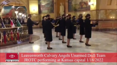 Leavenworth Calvary Angels Unarmed Drill Team JROTC