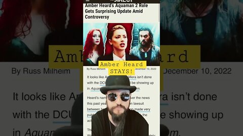 Amber Heard HAS NOT Been Cut From Aquaman 2 #shorts #dcuniverse