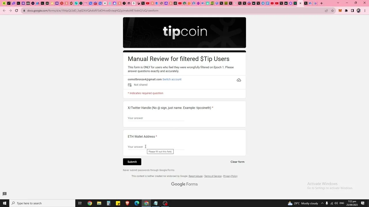 Did You Miss The 1st Tipcoin Airdrop? Was Your Wallet Labelled A Bot? Do This To Claim Your Airdrop!