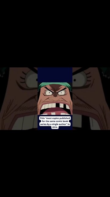 Did you know that for ONE PIECE....